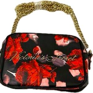 NWOT Victoria's Secret Rose Print Gold Chain
Crossbody Bag